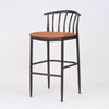Bosca Steel Upholstered Bar Stool - Espresso