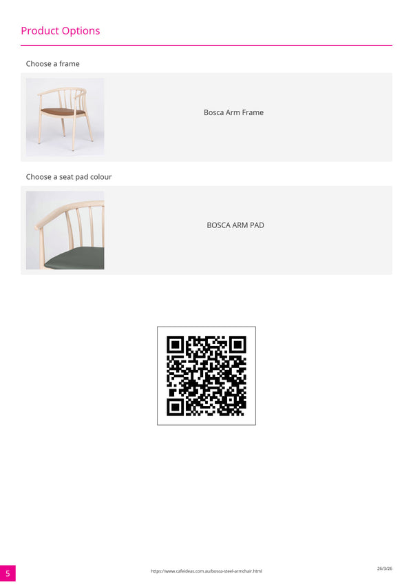 Bosca Steel Armchair