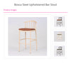 Bosca Steel Upholstered Bar Stool - Natural