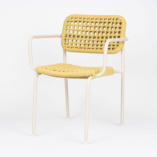 Brisa Stackable Rope Outdoor Arm Chair