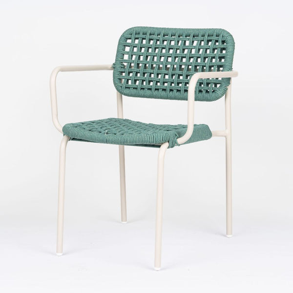 Brisa Stackable Rope Outdoor Arm Chair