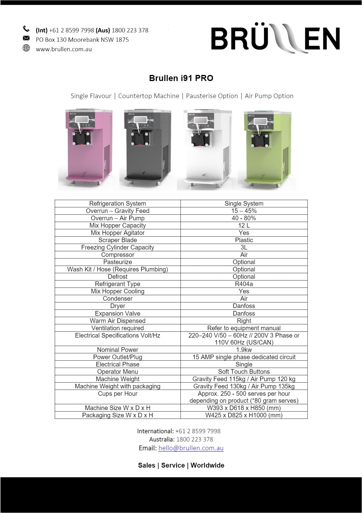 Thumbnail - Brullen i91 Pro - Soft Serve Ice Cream Machine