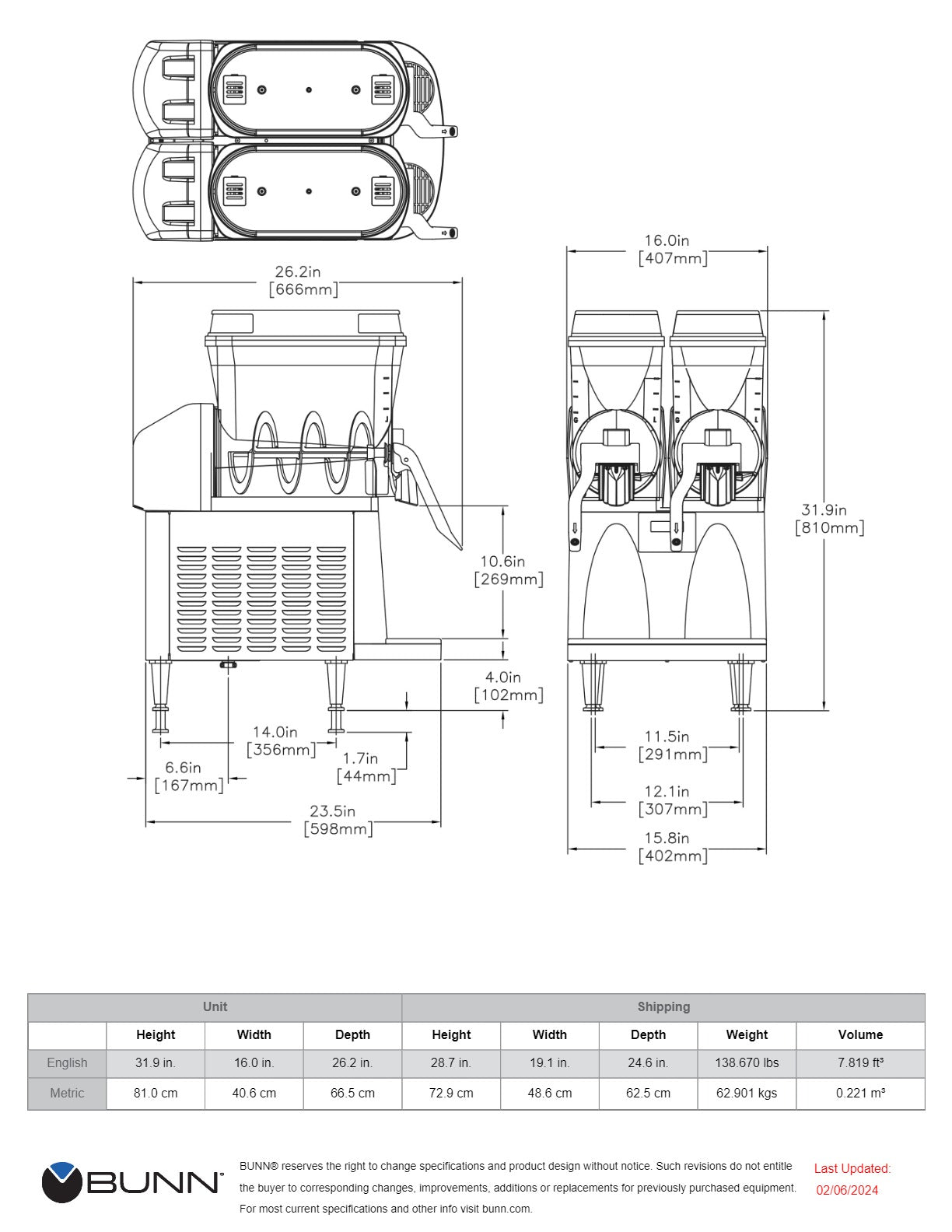 BUNN ULTRA 2 Black - Slushie Machine