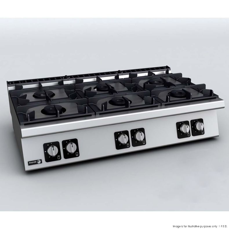 Fagor C-G760H - 6 Burner Cook Top