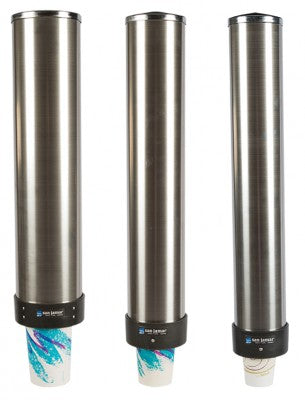 San Jamar C3500P - Wall Mount Pull Type Stainless Steel Cup Dispenser