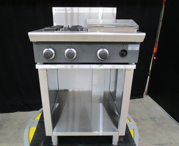 Cobra C6CF-N 600mm Two Burner / Griddle Gas Cooktop