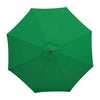 Bolero CB512 - 2.5m Green Round Pulley Umbrella