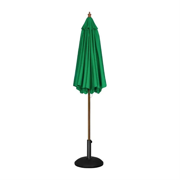 Bolero CB512 - 2.5m Green Round Pulley Umbrella
