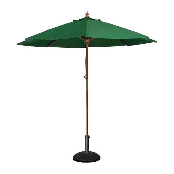 Bolero CB512 - 2.5m Green Round Pulley Umbrella