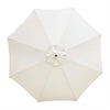 Bolero CB513 - 2.5m Cream Round Pulley Umbrella