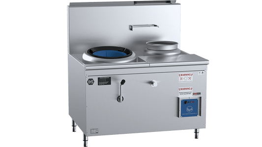 B+S Black CCF-HP1+1R - Waterless Hipac Wok Table