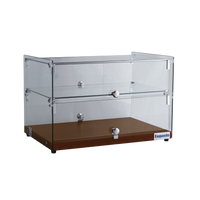 Exquisite CD50 Walnut - Two Tier Ambient Cake Display