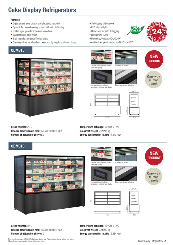Exquisite CDM315 - Four Tier Cold Food Display