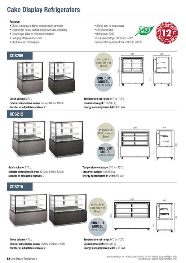 Exquisite CDS209 - Three Tier Cold Food Display