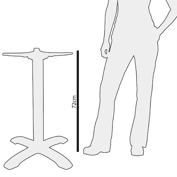 Bolero CE153 - Cast Iron Step Square Table Base