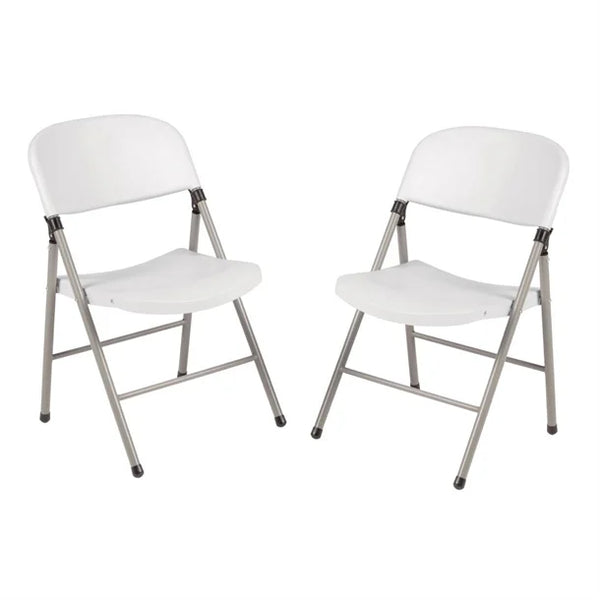 Bolero CE692 - Two White Foldaway Utility Chairs