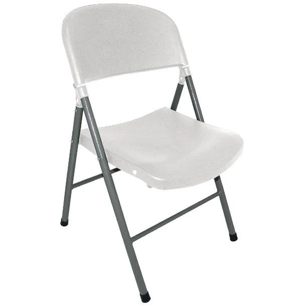 Bolero CE692 - Two White Foldaway Utility Chairs