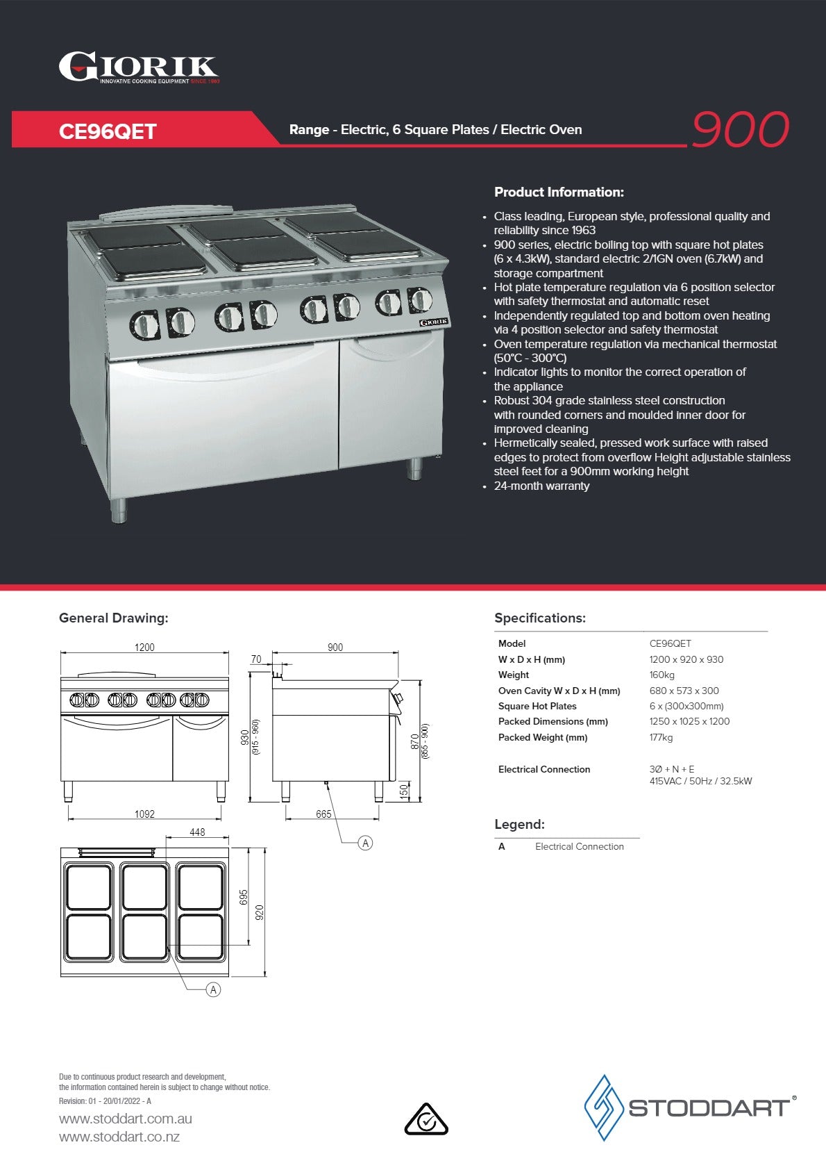 Thumbnail - Giorik CE96QET - Range Oven