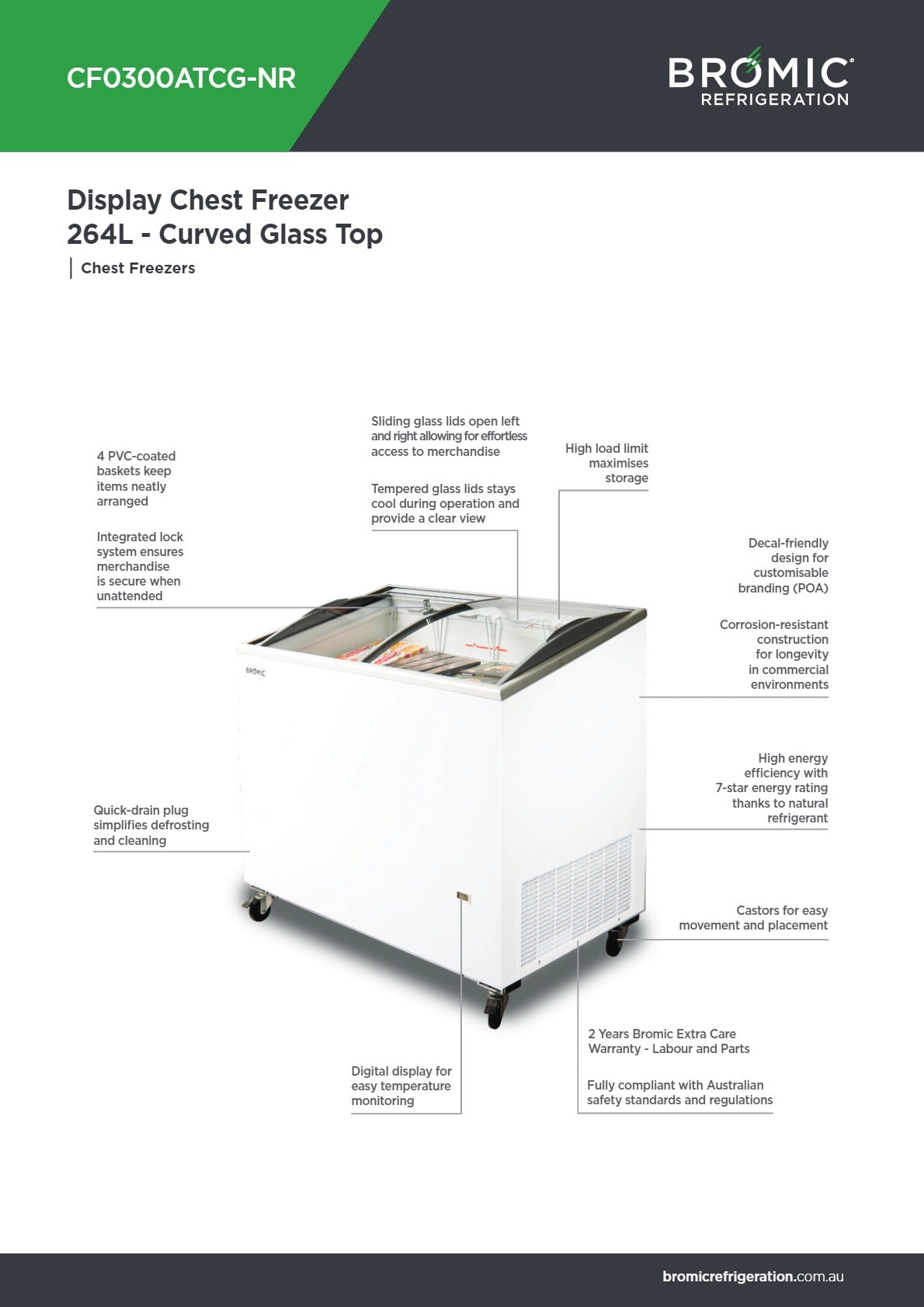 Bromic CF0300ATCG-NR - Chest Freezer