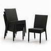 Bolero CF159 - Four Charcoal Wicker Side Chairs