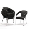 Bolero CG223 - Four Wicker Wraparound Bistro Chairs