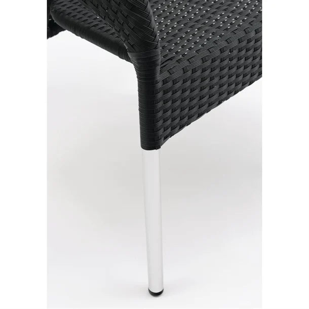 Bolero CG223 - Four Wicker Wraparound Bistro Chairs