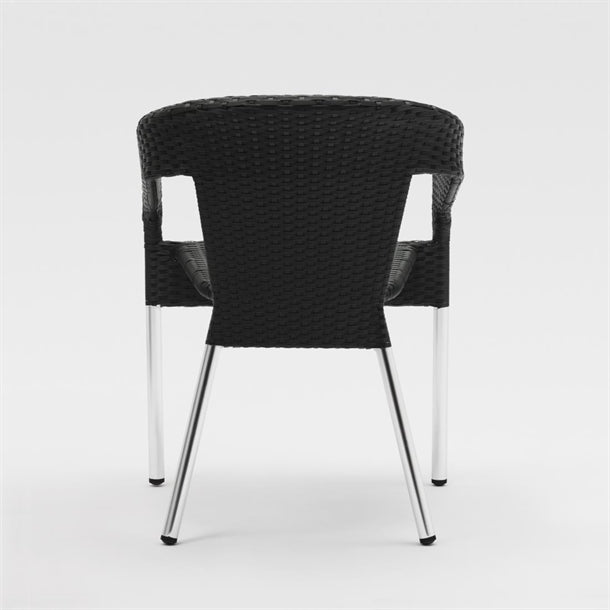 Bolero CG223 - Four Wicker Wraparound Bistro Chairs