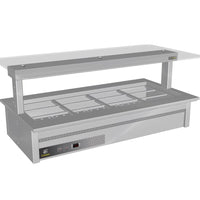 Culinaire CH.BMC.D.GSF.8 - Drop In Bain Marie with Flat Glass Gantry