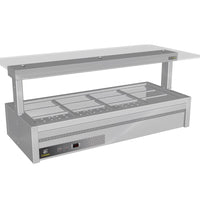 Culinaire CH.BMC.U.GSF.6 - Under Counter Bain Marie With Flat Glass Gantry