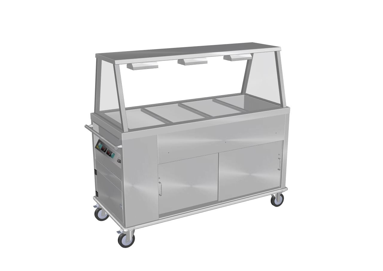 Culinaire CH.BMHM.GA.3 - Mobile Bain Marie Hot Cupboard With A Frame Gantry