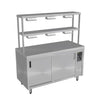 Culinaire CH.HC.I.GDD.3 - Hot Cupboard Island With Double Gantry & Heat Lamps