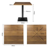 Bolero CH992 - Square Complete Table 700mm