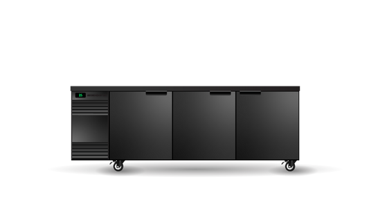 SKOPE BackBar CL.3.SSW - Three Solid Swing Door CounterLine Fridge