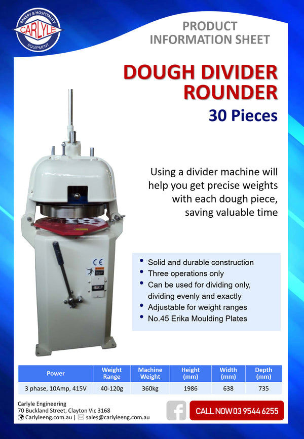 Carlyle CM-30BC - Dough Divider Rounder