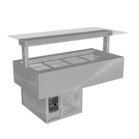 Culinaire CR.CWCF.U.GSF.8 - Under Counter Cold Well With Flat Glass Gantry