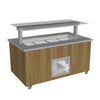 Culinaire CR.IBSJ.CWCF.U.GSF.6 - Mobile Refrigerated Island Buffet With Flat Glass Gantry