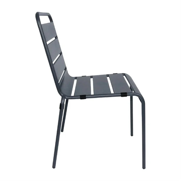 Bolero CS727 - Four Slatted Steel Side Chairs