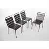 Bolero CS727 - Four Slatted Steel Side Chairs