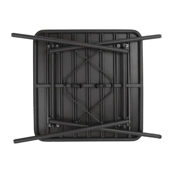 Bolero CS731 - Slatted Square Steel Table 700mm