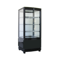 Exquisite CTD78 Black - Counter Top Cold Food Display