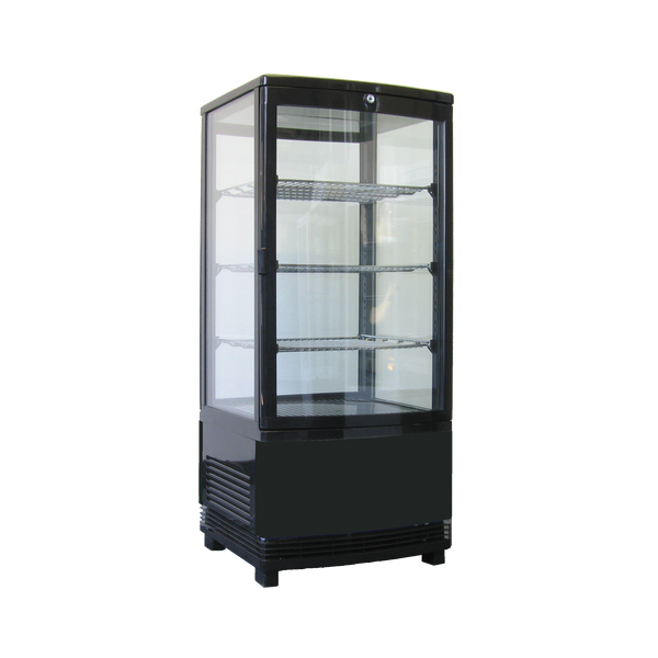 Exquisite CTD78 Black - Counter Top Cold Food Display