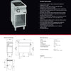 Giorik CW920GT - Induction Wok Burner on Open Base