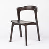 Clare Elmwood Dining Chair with Curved Backrest