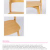 Clare Elmwood Dining Chair with Curved Backrest