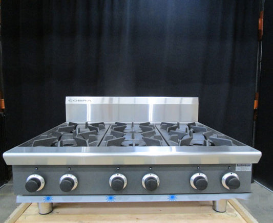 Cobra C9DF-B-N 6 Burner Gas Cooktop