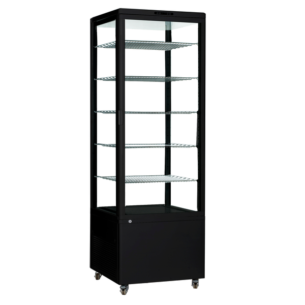ICS PACIFIC Como 500 Black - Floor Standing Refrigerated Display