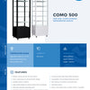 ICS PACIFIC Como 500 Black - Floor Standing Refrigerated Display