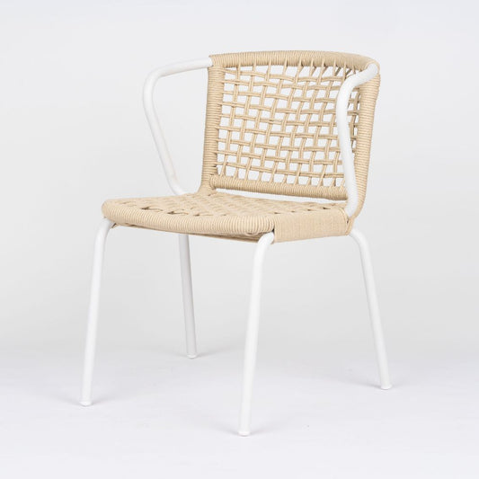 Como Stackable Rope Outdoor Arm Chair