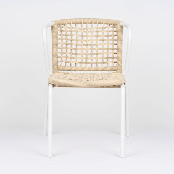 Como Stackable Rope Outdoor Arm Chair