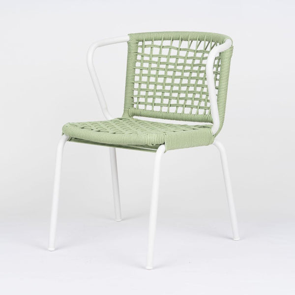 Como Stackable Rope Outdoor Arm Chair